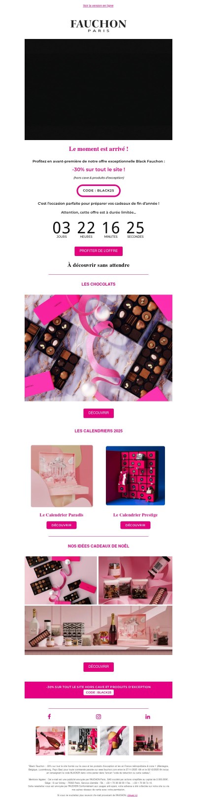 Top départ : Black Fauchon 🖤