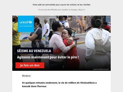 Séisme au Venezuela – répondons à l’urgence !