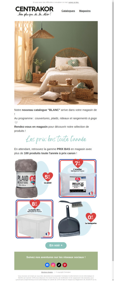 Le blanc arrive à prix canon 🤍