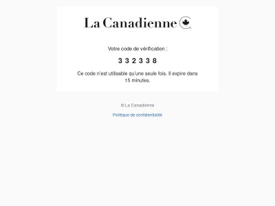 Votre code est : 332338