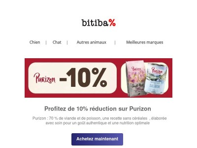 Derniers jours : 🔥10 % de réduction sur Purizon