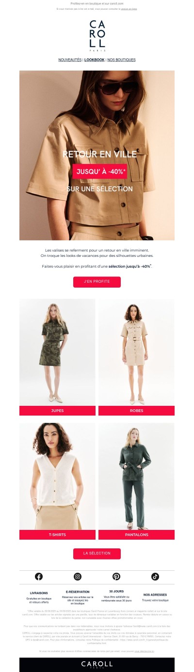 Retour en ville | Une sélection city jusqu’à -40%​