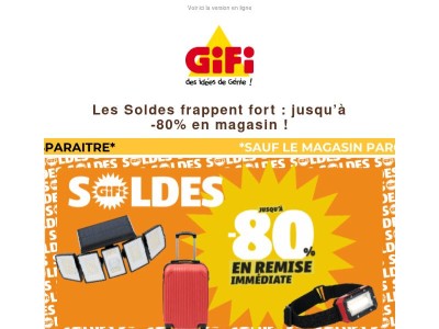 SOLDES SOLDES SOLDES ! Jusqu'à -80% en magasin