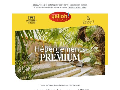 HÉBERGEMENTS PREMIUM | Le confort au service des vacances