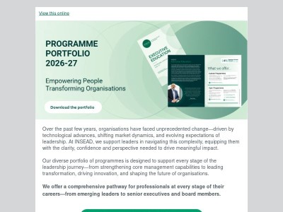 Turning Learning into Impact - Download our 2026/2027 Portfolio