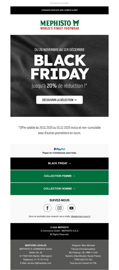 ⚫ Jusqu’à 20% de réduction | BLACK FRIDAY