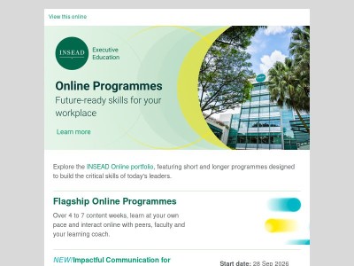 INSEAD Online: Skills to win in tomorrow's workplace