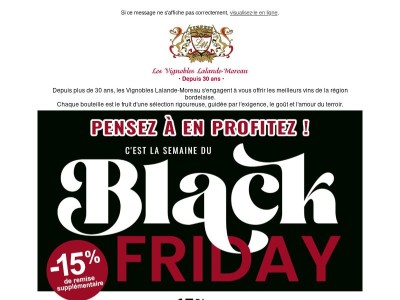 La Black Week continue  🖤🍷