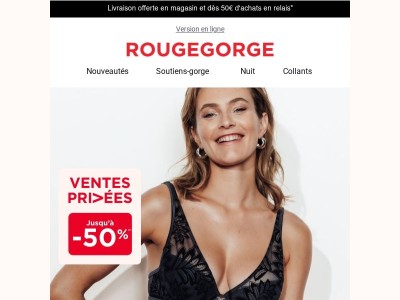 [VENTES PRIVÉES] Jusqu’à -50 % sur la lingerie et les pyjamas