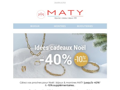✨ Noël approche : -10%* supplémentaires ! 
