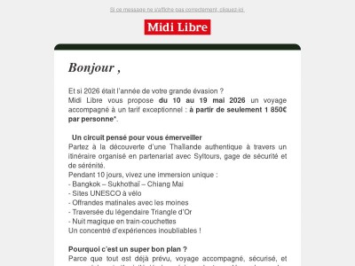 ✈️ Partez en Thaïlande avec Midi Libre !