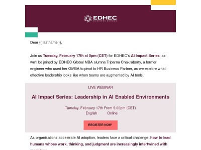 Don't forget to subscribe to our Webinar on Febuary 17th