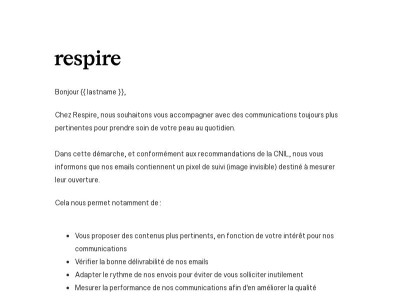 Une mise à jour concernant nos emails