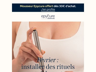 Votre mousseur Epycure est offert