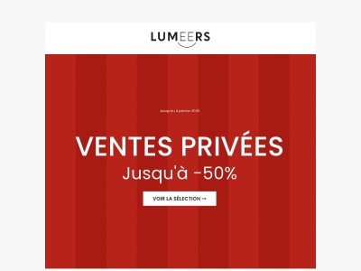 Ventes Privées ❤️ Jusqu'à -50% sur vos luminaires et lampes