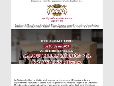 Avez vous profité de cette offre exclusive ?