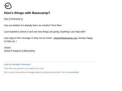 How's things with Basecamp?