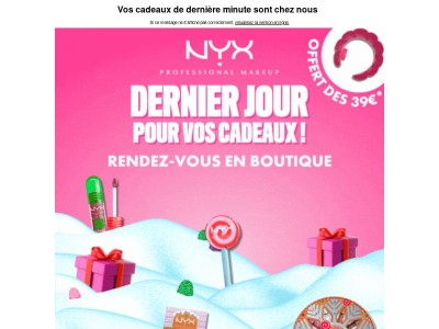 Il vous manque un cadeau ? RDV en boutique aujourd'hui 💝
