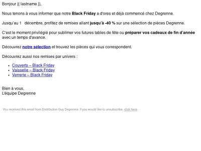 Le bon moment pour votre table