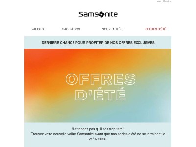 Derniers jours de soldes : Jusqu'à 30% de remise