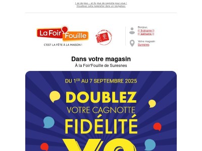 🎁 Pour notre anniversaire, on double votre fidélité ✨