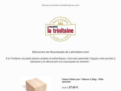 Découvrez nos nouveautés rien que pour vous, {{ lastname }} !