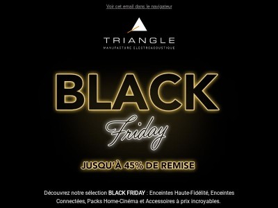 ✨ Black Friday : Jusqu'à 45% de remise