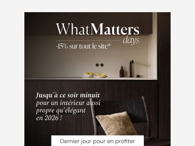 -15% jusqu'à ce soir minuit