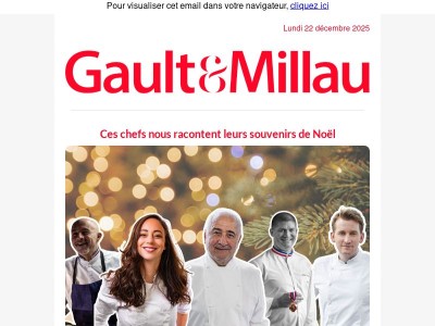 🎄 Ces chefs nous racontent leurs souvenirs de Noël