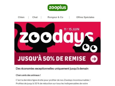  Vite ! Plus que quelques heures pour économiser sur la marque préférée de votre chouchou !