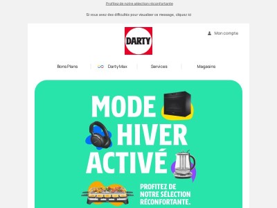 L'hiver continue chez Darty