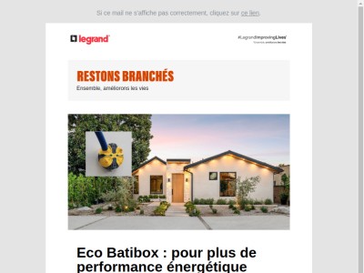 Toutes les solutions Legrand pour vivre mieux