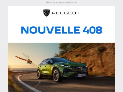 Venez découvrir la Nouvelle 408 en concession