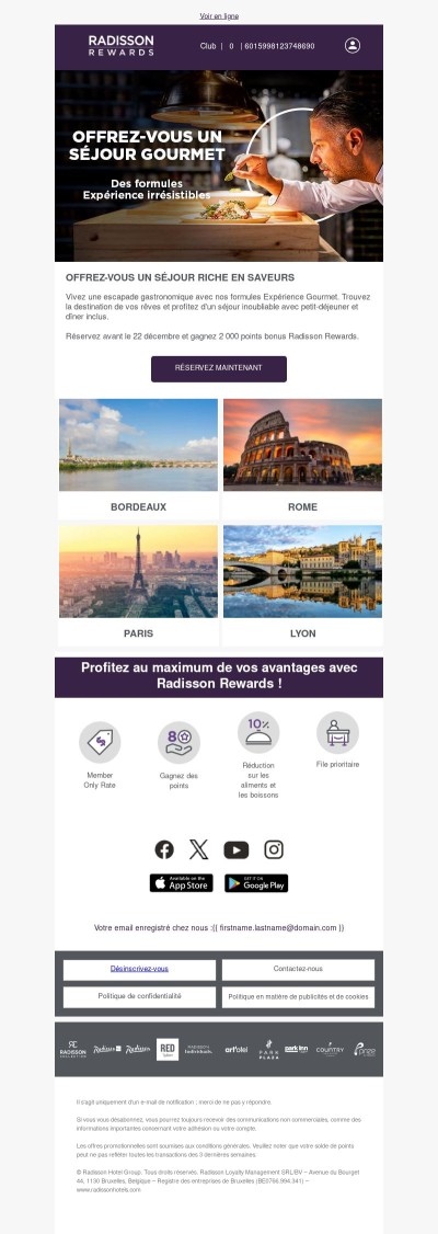 🍽 Offrez-vous un séjour Gourmet