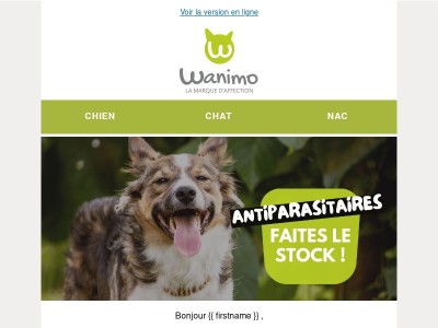 Faites le stock d'antiparasitaires !
