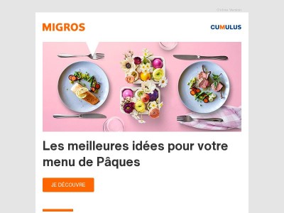 {{ fullname }}, quels bons petits plats servirez-vous pour Pâques?