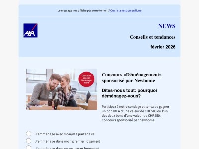 Participez au concours «Déménagement»