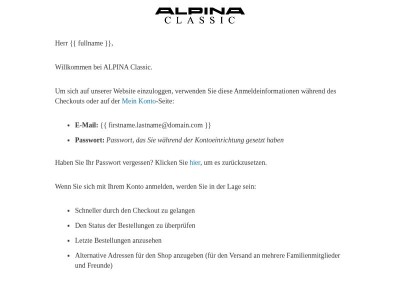 Willkommen bei ALPINA Classic