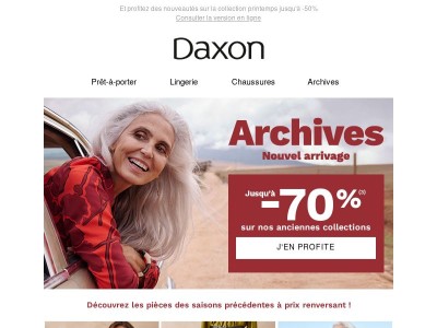 Jusqu'à -70% sur les dernières pièces de l'hiver !