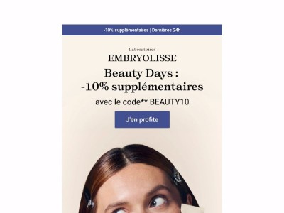 Les Beauty Days se terminent aujourd'hui