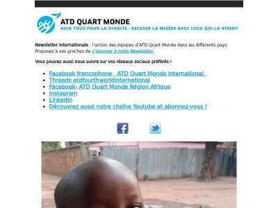 Newsletter internationale – ATD Quart Monde – Juin 2025