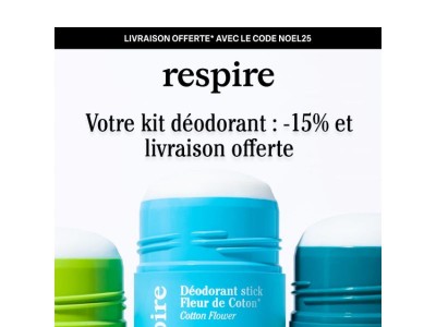 Livraison offerte et -15%