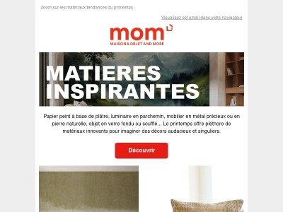 Zoom sur les matériaux tendances du printemps