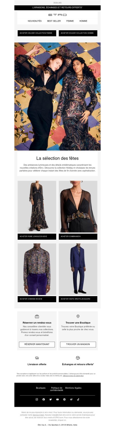 La sélection des fêtes