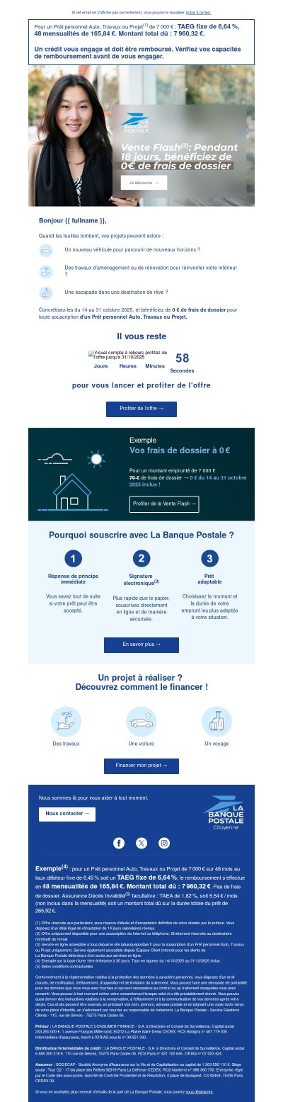 {{ firstname }}, concrétisez vos projets sans frais de dossier !