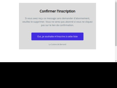 Confirmez votre inscription au Blog !