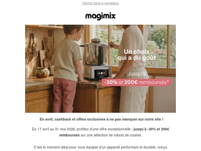 🌸 En avril, cashback et offres exclusives ! 