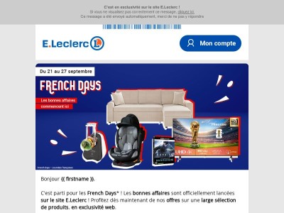 Top départ : les offres French Days sont lancées !