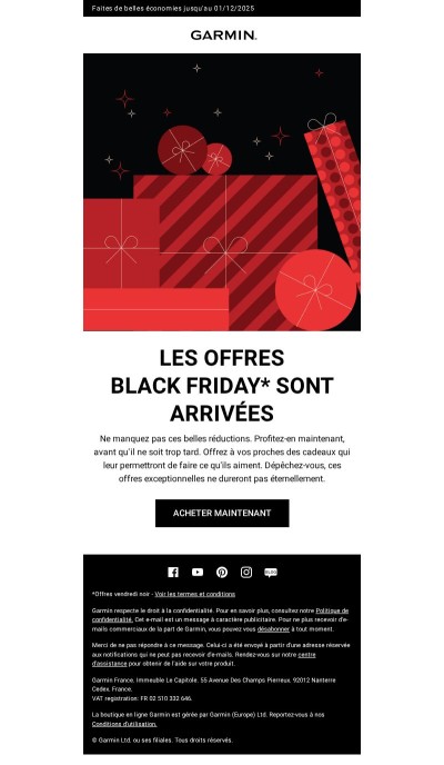 Profitez dès maintenant de nos offres Black Friday* !