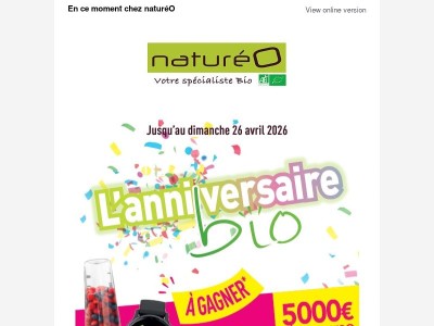 L'anniversaire BIO : max de PROMOS et CADEAUX !